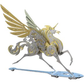 تمثال Pegasus المجنح الزخرفي ، تمثال يونيكورن ، مصنوع من المعدن ، aloy ، الصلب والبرونز. (ذهب) in Kuwait