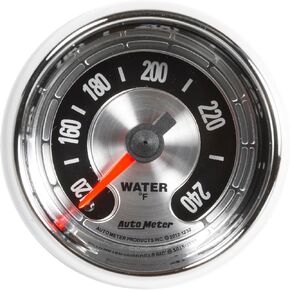 عداد السيارات 1232 العضلات الأمريكية 2-1/16 "مقياس درجة حرارة الماء الكهربائي (100-240 درجة F ، 52.4mm)