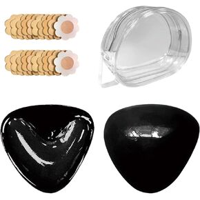 Snovvy Sticky Bra Inserts,Double-Sided Sticky Bra Inserts,Bra Pads for Push Up Lift,Swimwear Sports Bras Bikini Pad