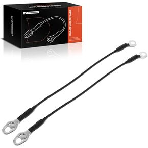 A-Premium Tailgate Cable Left & Right Side Compatible with 1983-1996 Ford F-150, 1983-1997 F-250/F-350, 1997 F-250 HD, 1983 F-100, 21-1/8 Inch Tailgate Support Cable Strap, # E3TZ9943052B