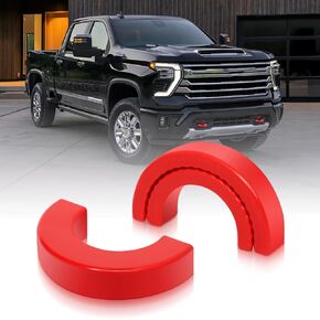 Tow Hitch Covers for Chevy Silverado 1500(2007-2024)&GMC Sierra 1500 (2007-2018),Customized Tow Hook Cover Compatible with Chevy Silverado 1500 &GMC Sierra 1500 Accessories,(2PCS) (RED)