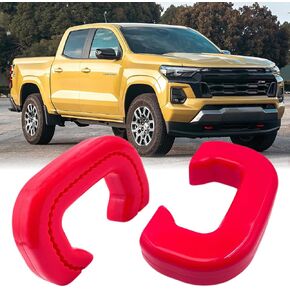 Custom Tow Hook Covers Compatible with 2023-2025 Chevy Colorado Z71 ZR2 GMC Canyon Tow Hitch Covers Fits for 2023 2024 2025 Chevy Colorado Z71 ZR2 GMC Canyon Accessories（Red）