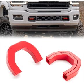 أغطية خطاف السحب تناسب دودج رام 1500 2019-2025 ， أغطية خطاف السحب الأمامية لذاكرة RAM 1500 Accessories 2019-2025 （Red）