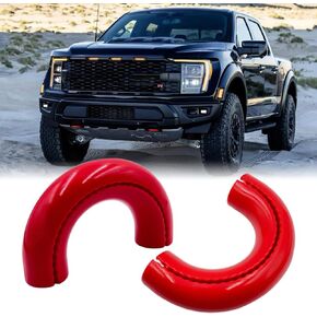 Custom Tow Hook Covers Fits for 2004-2024 Ford F150 2021-2024 Bronco Base/Big Bend/Outer Banks Accessories Tow Hook Cover Compatible with 2017-2021 Toyota Tundra Accessories (Red)