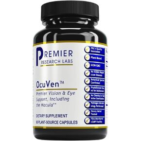Premier Research Labs OcuVen - Lutein and Zeaxanthin Supplement, Eye Vitamins, Eye Health Supplements for Adults & Seniors, Vision Supplements, Macular Health, Eye Care - 60 Vegetarian Capsules