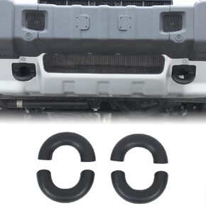 4PCS Car Bumper Towing Hitch Covers Compatible with INEOS Grenadier 2020-2025 Front & Rear Bumper Tow Hook Covers Trailer Hitch Rubber Sleeve Receiver Protector Cover (Red)