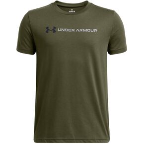 Under Armour Boys' Logo Wordmark Short Sleeve T Shirt