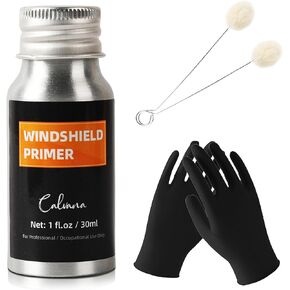 1 fl.oz primer الزجاج الأمامي ، التمهيدي يوريتان للسيارات ، يعزز التصاق مانعات التسرب من البولي يوريثان ، مقاومة للأشعة فوق البنفسجية ، تجفيف سريع ، مع قفازات زوج واحد ، عصيان من قضيب ، أسود