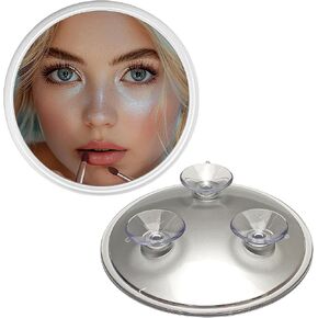 6.33" Magnifying Mirror Makeup Mirror (Silver, 10X)