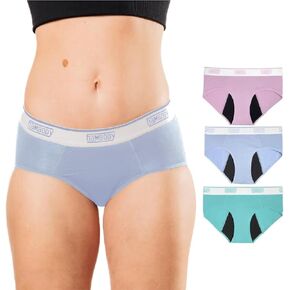 Bambody Absorbent Hipster, Period Underwear for Women and Teens - Maternity, Postpartum - Breathable, Silky Smooth