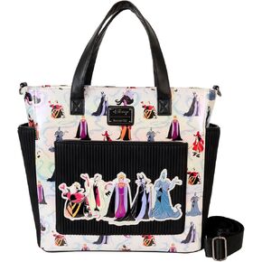 Loungefly Disney Villains AOP Convertible Backpack & Tote Bag