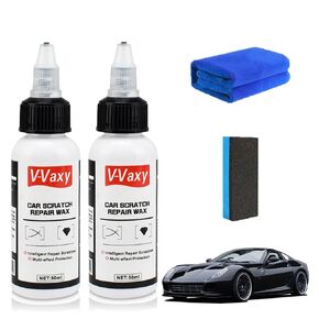 V-Vaxy Ultimate Paint Restorer - Car Scratch Remover, Swirl Mark Repair, Oxidation Removal, Restores Shine & Gloss, Safe for All Paint Types, Easy Application, Long-Lasting Protection (2Pcs)