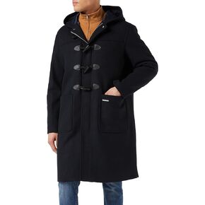 Armani Exchange Men's Long Hooded Wool Cords & Buttons Jacket