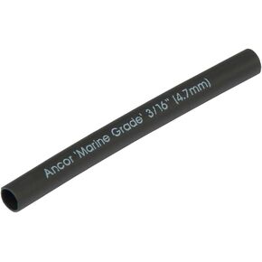 ANCOR MARINE GRADE 302103 أنابيب انكماش حراري مبطنة بمادة لاصقة كهربائية (قطر 3/16 بوصة، طول 3 بوصات، أسود، 3 عبوات)
