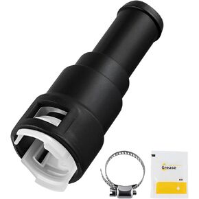 HVAC Heater Hose Connector 5/8in Heater Tube x 5/8in Coolant Hose Heater Core Coolant Hose Connector with Clamp Compatible with Chevy Cadillac GMC Pontiac Ford Lincoln Replace# 15119175 800-403