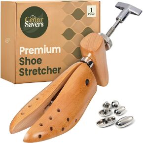 Professional Shoe Stretcher 2-Way Wooden Stretcher for Men & Women, Shoe Expander, Length & Width Shoe Widener