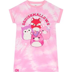 Squishmallows Girls Nightgown, Tie Dye Kids Nightgown, Girls' Nightgowns & Sleep Shirts