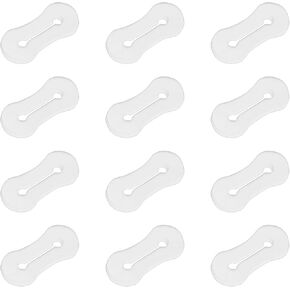 12 Pcs Shirt Cuffs Cufflinks Adapters, Invisible Adapters for Cuff Links Mens for Men's Dress Shirts, French Cufflink Shirts, Widely Applicable and Easy To Use