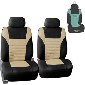 تغطي مقعد سيارة مجموعة FH Group Premium 3D Air Mesh مجموعة مع هدية - ملائمة عالمية للسيارات والشاحنات وسيارات الدفع الرباعي (Black) FB068102