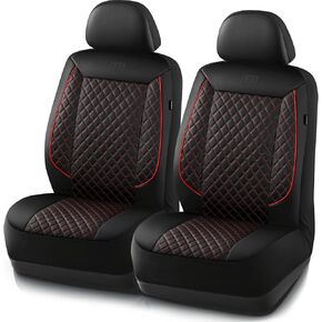 Skechers Car Seat Covers,Piping Luxury Faux Seat Covers,Waterproof Anti Slip Car Seat Protector Full Set,Car Accessories Airbag Universal Fit for Most Cars,Vans,Trucks,SUV,Gray