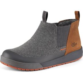 Grundens Dockyard Pull-On Boot - Watersistent Ankle Rain Boot, Deck, Boat, and Fishing Boot with Breathable Lining Anti-Slip Rubber