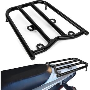 Hawk 250 Rear Rack - PSLER Motorcycle Luggage Rear Rack Storage Rack Bracket Parts for Hawk250/ Hawk 250 DLX,Black