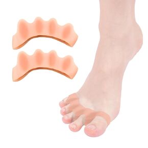 2PCS Toe Separators for Women and Men, Hammer Toe Straightener, Toe Spacers, Bunion Pads, Plantar Fasciitis, Overlapping Toes Corrector for Foot Health and Pain Relief