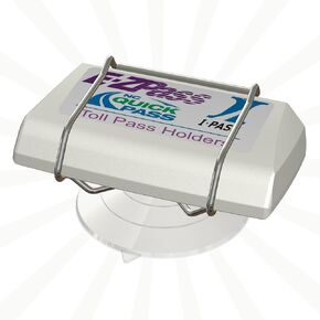 حامل مرور غير قابل للتدمير مع أكبر كأس شفط لـ EZ -Pass ، I Pass ، Fastrak ، Sunpass & Sunpass Pro ، Uni ، NC Quickpass ، Epass Xtra ، 91 Express Lanes & More - Made in USA