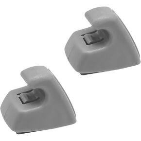 2 PCS SUN SUN VISOR CLIP RETAINER ، OE 95994975 95994976 SUN VISOR HOOK CLIP بديل ، حامل قوسين مضاد للاهتزاز SUN لـ CRUZE Spark Verano ، إكسسوارات السيارات (رمادي)