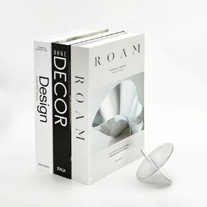 Fake Books for Decoration,Set of 3 Stylish Fake Book Decor, Perfect for Enhancing The Aesthetic Appeal of Coffee Tables, Living Rooms, and Shelves, Modern Hardcover Decor Books with Small Ornaments.