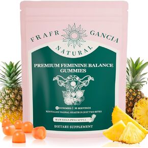 Premium feminine Balance Gummies for Women’s - Hawaiian Pineapple Gummies for Women PH Balance Support - Delicious PH Balance for Women’s with Immune Support - Vegetarian Friendly - 60 Count