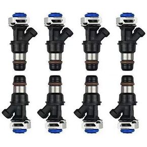8 Set Upgraded Fuel Injector Repair O-rings Seal Filter Gasket Rebuild Kit for 2001-2006 Chevy Tahoe 4.8L 5.3L Replace 17113553 25317628