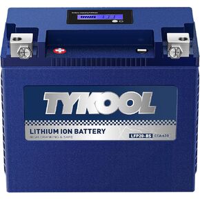 YTX14-BS ETX14-BS GYZ16H بطارية ليثيوم LiFePO4 للدراجات النارية، 12 فولت 8 أمبير، 480CCA، مدمجة في BMS، بطارية Powersports، لـ ATV، UTV، Jet Ski، Snowmobile، Quad، ركوب جزازة العشب، جرار، بطارية Polaris