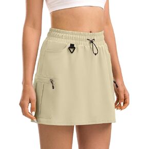 Women's Hiking Cargo Skort Tennis Golf Skirt with 5 Pockets Stretchy Athletic Skorts for Summer Travel Outdoor 2025