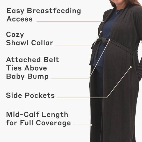 Monica + Andy Organic Cotton Printed Lounge Robe Women or Maternity in Saudi Arabia