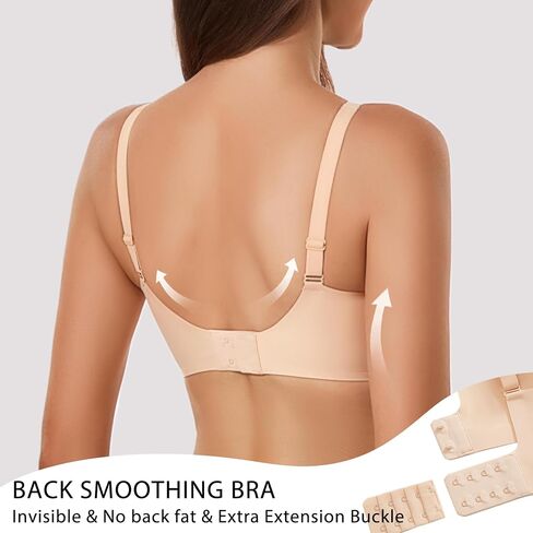 Gailife Deep V Bras for Women No Underwire Wireless Push Up Bra Seamless Plunge Bralette Comfort Supportive Bra Full Coverage in Saudi Arabia