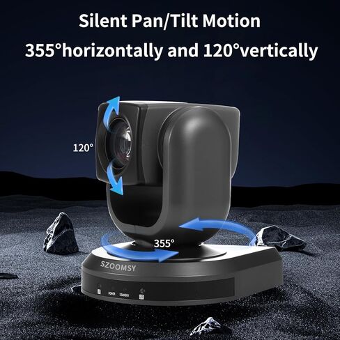 SZOOMSY HDMI USB PTZ Camera 20x Optical Zoom USB Support 4K30fps, HDMI Support 1080P Conference Camera for Remote videoconferencing, Broadcasting, Church Events, Schools, etc. Live Streaming Camera in Saudi Arabia