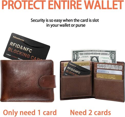 4 بطاقة حظر حزمة RFID ، تصميم SMART SLIM يناسب تمامًا محفظة/محفظة in Saudi Arabia
