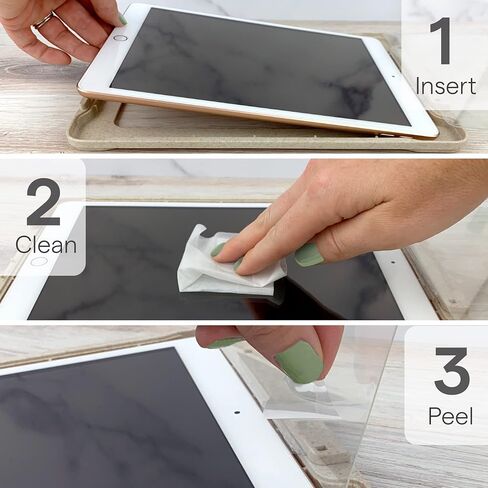 ZUGU CASE Screen Protector for iPad Pro 12.9 3rd/4th/5th/6th Gen - Tempered Glass Scratch-Resistant Film - Fingerprint & Smudge-Resistant Protector - Includes Biodegradable Installation Guide in Kuwait