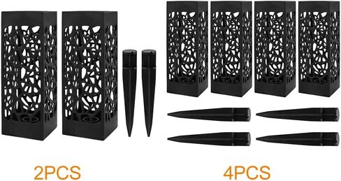 2 Pack 12 Inch Grave Vases for Cemetery with Stake, Graveside Flower Holder, Memorial Day Grave Decorations Cemetery Vases for Grave for Graveyard Headstone Flower Marker(Black) in Saudi Arabia