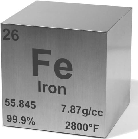 Tungsten 1" Metal Density Cube - 99.9% Pure Element for Chemistry - Periodic Table Design Educational Scientific Elemental Specimen in Kuwait