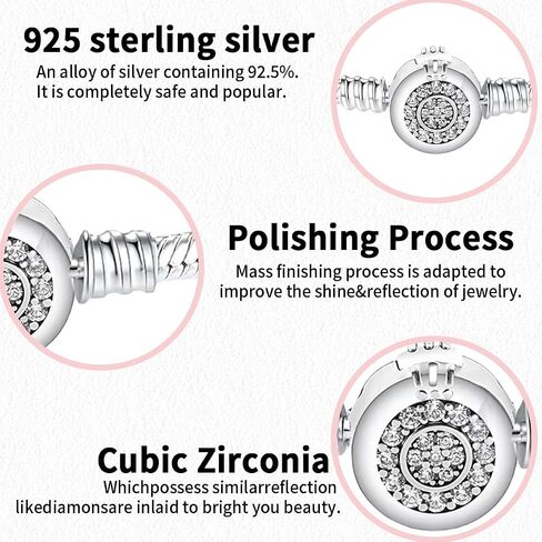 S925 Sterling Silver Snake Bracelet DIY Beaded Bracelet in Saudi Arabia