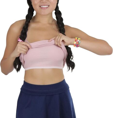 Tobeinstyle Girl's Cotton Cotton Longer Camisole مع صدري تدريب على الرف المدمج in Kuwait