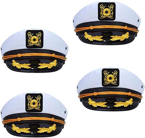 dodowin Captain Hat Sailor Hat for Women Boating Captain Hat for Men for Party White in Saudi Arabia