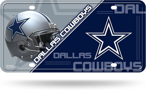 علامة Rico Industries NFL Washington Commanders سبليت معدنية تلقائية مقاس 8.5 بوصة × 11 بوصة - رائعة للشاحنة/السيارة/سيارات الدفع الرباعي in Kuwait