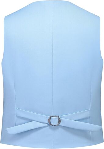 Boys Vest Suits 2 Piece Outfit Tuxedo Set for Kids Size 4-14 Formal Suit for Boys with Vest and Pants Set Slim in Kuwait