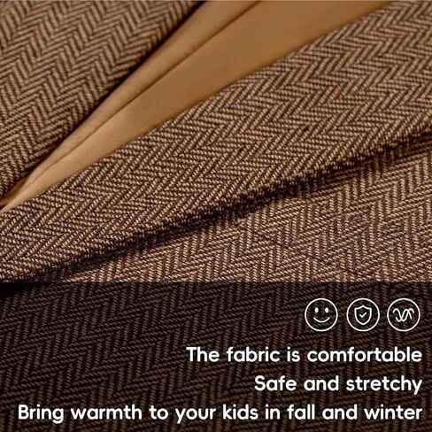 Retro 3 Pieces Slim Fit Boy Suit Tweed Herringbone Formal Stylish Vest Tuxedo Pants Wedding Homecoming Dress Wear Set in Saudi Arabia