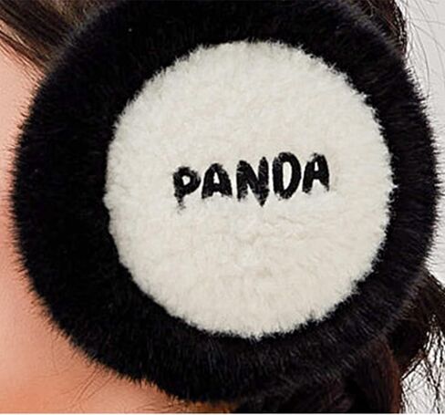 Womens Winter Ear Muffs Faux Fur Foldable Warmers Covers Adjustable Cable Knit Furry Fleece Earmuffs for Cold Weather in Kuwait