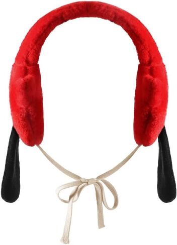 XGOPTS Funny Winter Earmuffs Cute Tongue Design Ear Warmers Foldable Adjustable Warm Ear Covers Cold Weather Fuzzy Ear Muffs in Kuwait