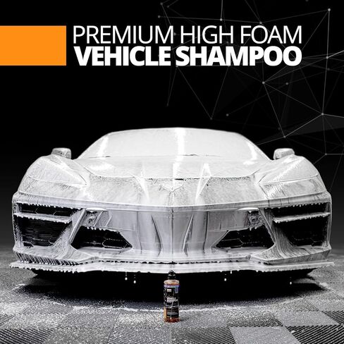 CERAKOTE High Foam Vehicle Shampoo (16 oz) – pH Neutral Premium Car Wash Soap for FoamCannon, SnowFoam, Pressure Washer & Hand Wash – Ceramic Coating Prep & Maintenance – Citrus Scent – Maximum Suds in Saudi Arabia